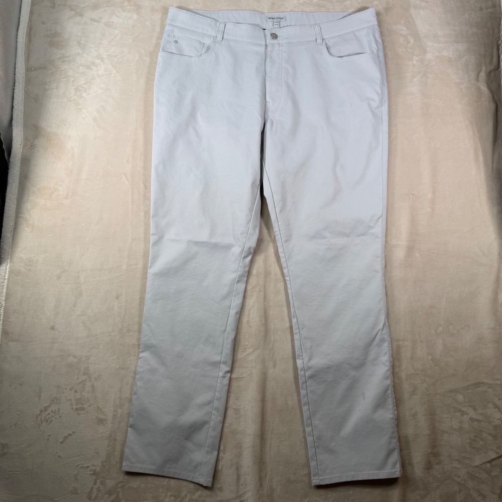 Peter Millar EB66 Performance Pants Mens 40/32 Gray Good Classic Fit Stretch